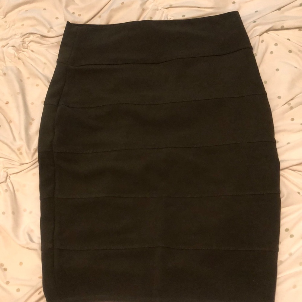 Olive green skirt